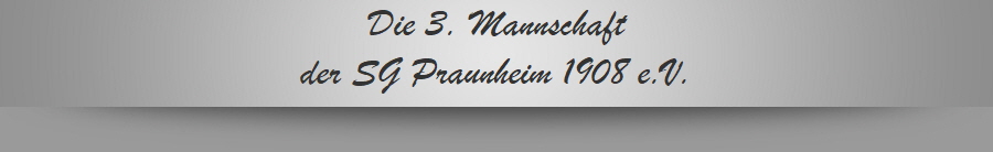 Die 3. Mannschaft
der SG Praunheim 1908 e.V.